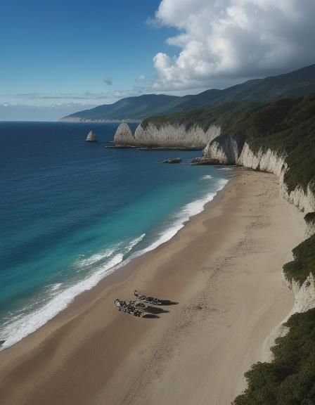 Hyperrealistic Ocean Life Splash Art