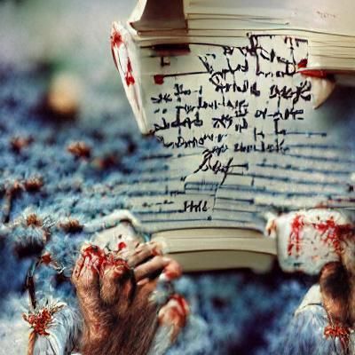 Surreal Crimson Landscape: Digital Art