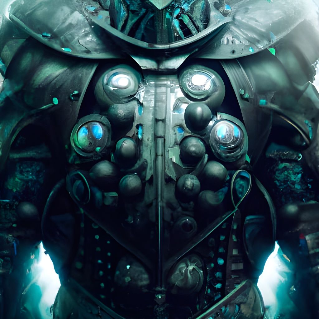 Epic Alien Armour in Digital Matte Painting