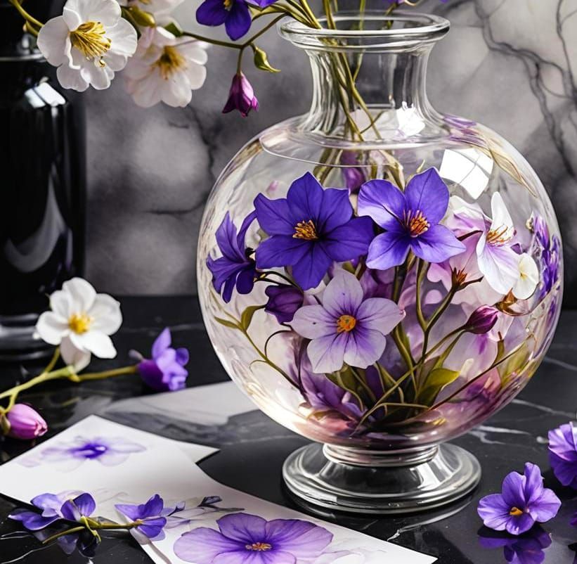 A weißes Blatt`l Papier - Relax - Glockenblume