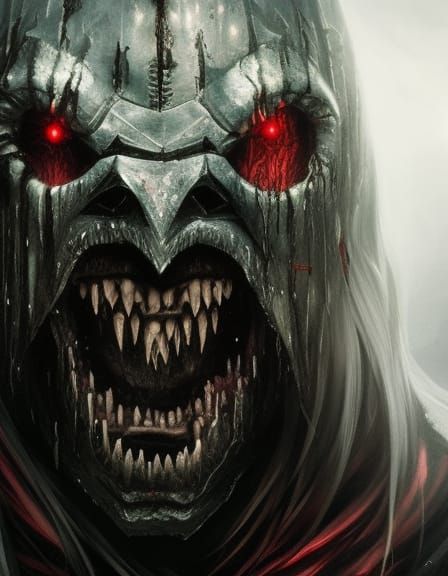 Extreme Vampire Horror Art in Darkest Dungeon Style
