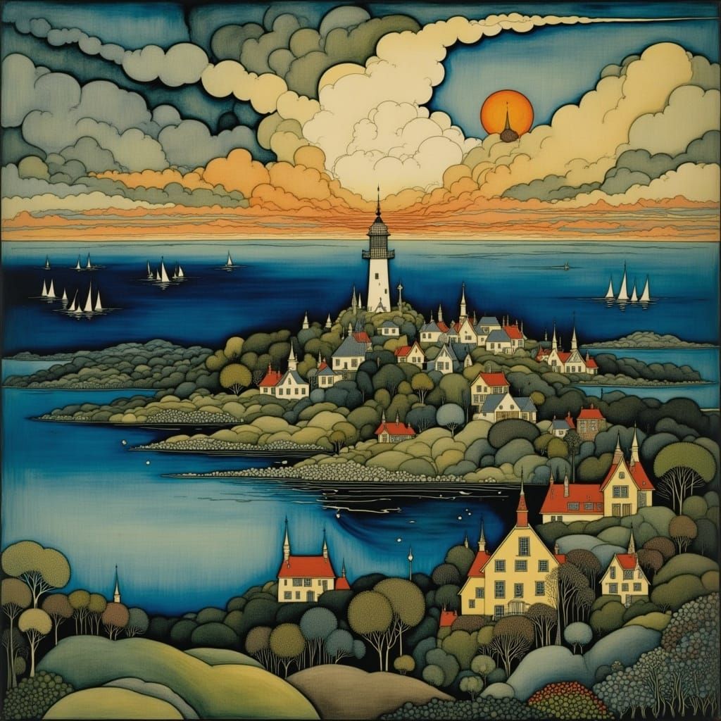 Enchanted World Whimsy in Watercolor Style