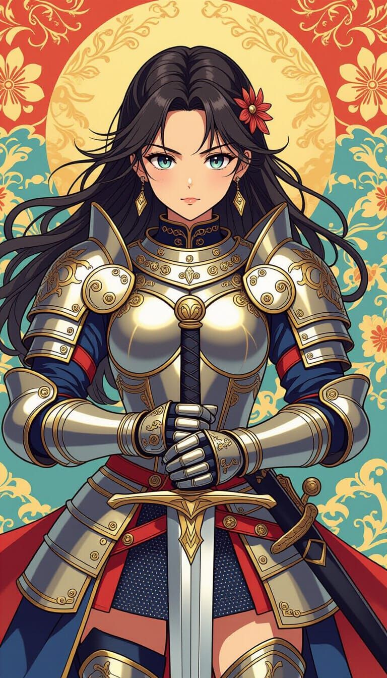 Conquistador Girl in Anime Manga Style