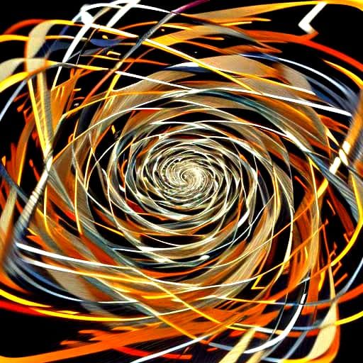 Dazzling Swirling Motion in Dynamic Color