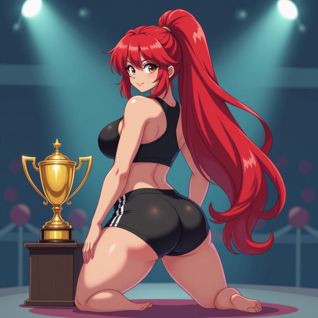 Anime Girl Competition in Studio Trigger Style
