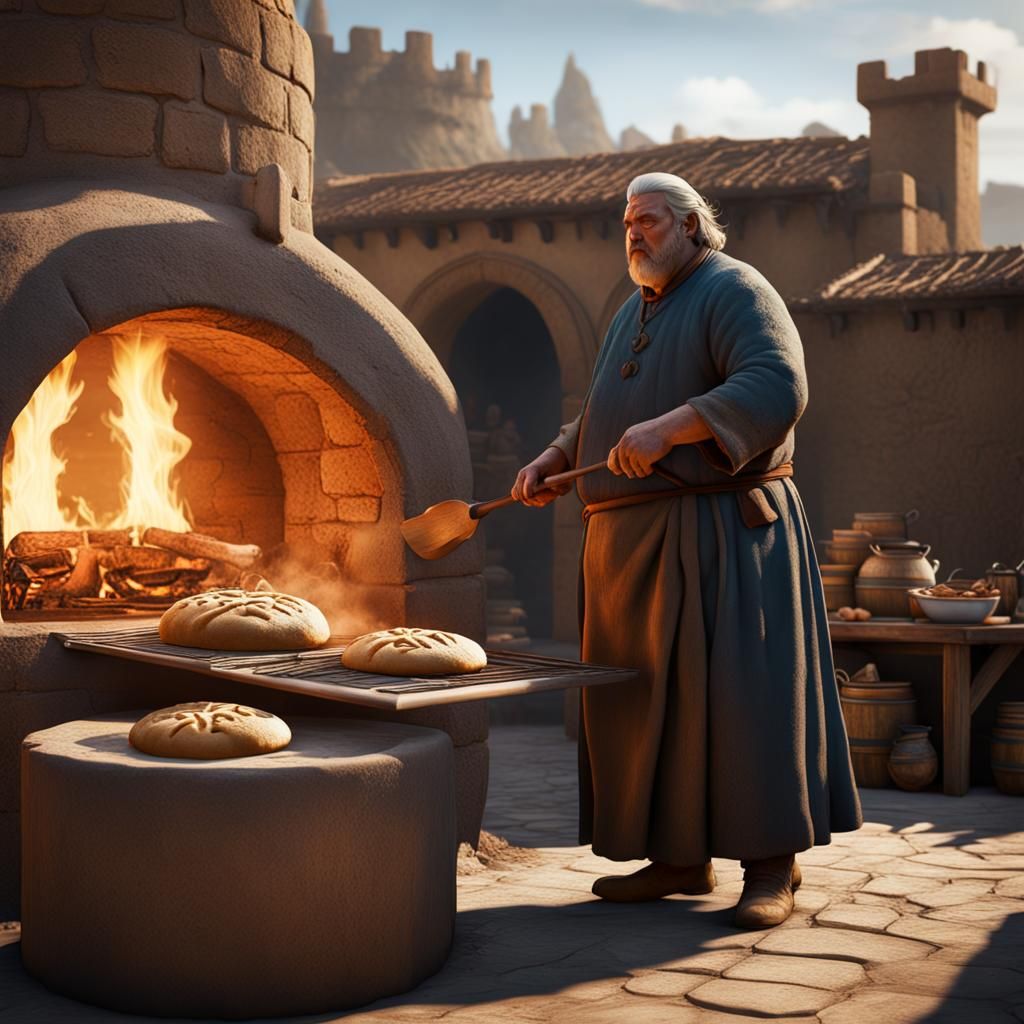 Hot Pie Bakes Bread: Game of Thrones Fan Art