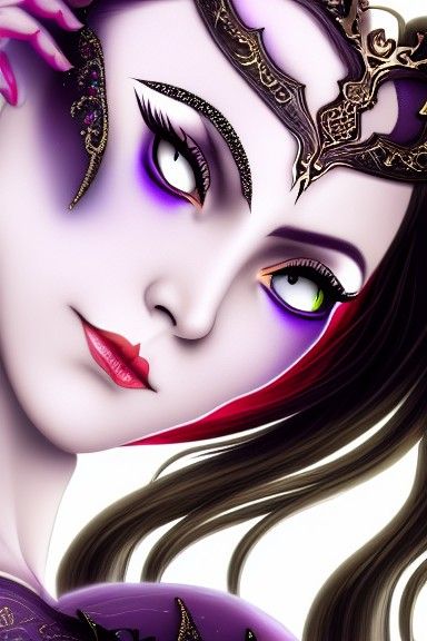 Elegant Dark Elven Princess in 8K Resolution