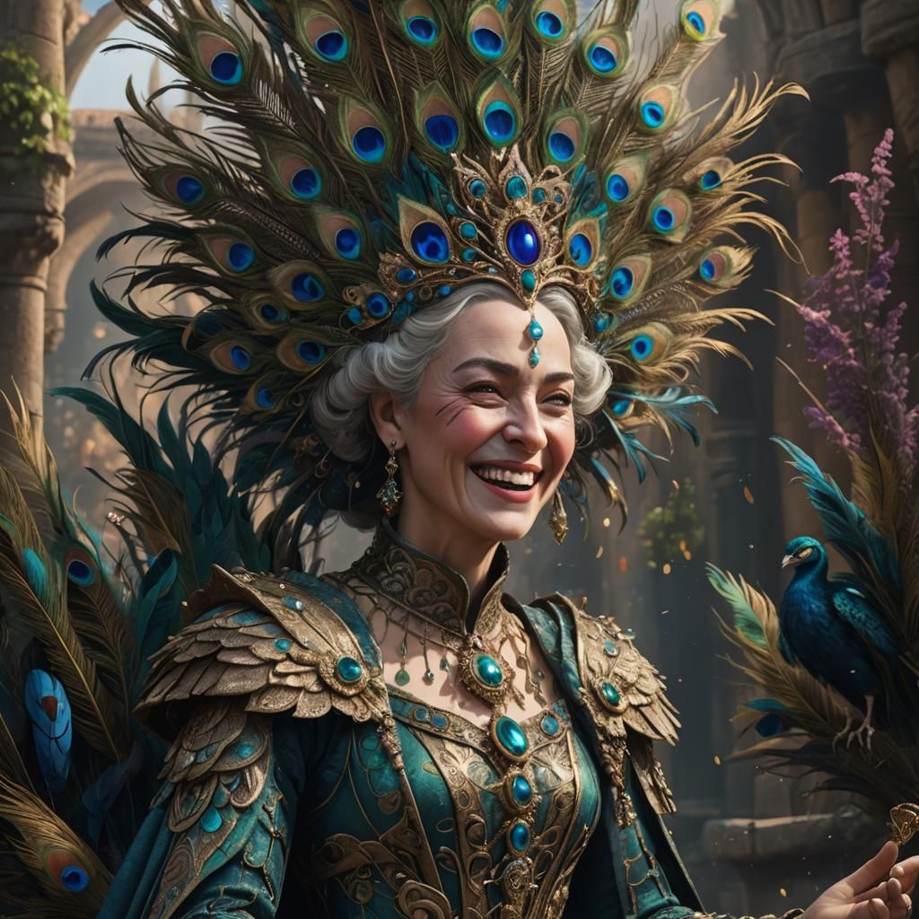 Insane Medieval Queen in Detailed Matte Painting