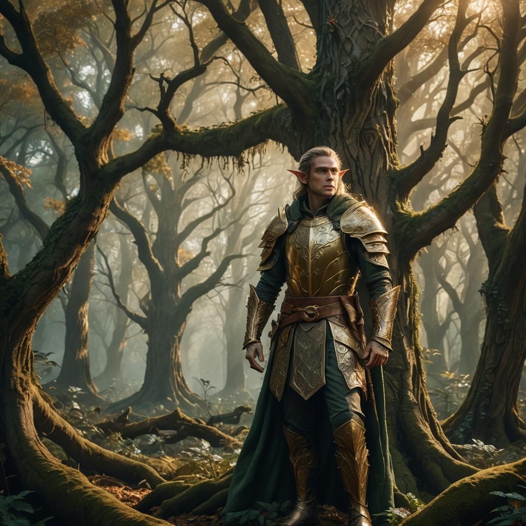 Enchanted Realm of the Noble Elf Warrior