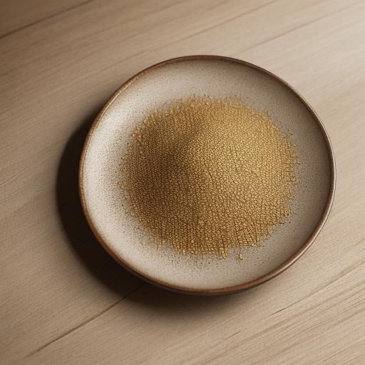 Detailed Macro Photo of Rice Grain on Wood