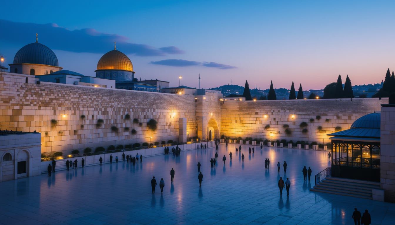 Western Wall at Twilight: A Cinematic Stone Landscape