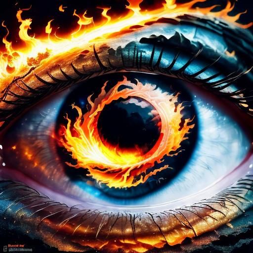 Fiery Dragon Eye: Yin-Yang in Macro Photography