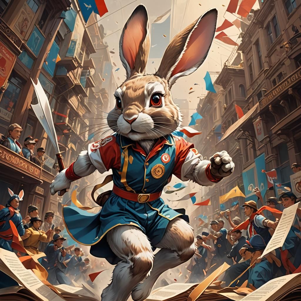 Rabbit 100 meters Olympic game