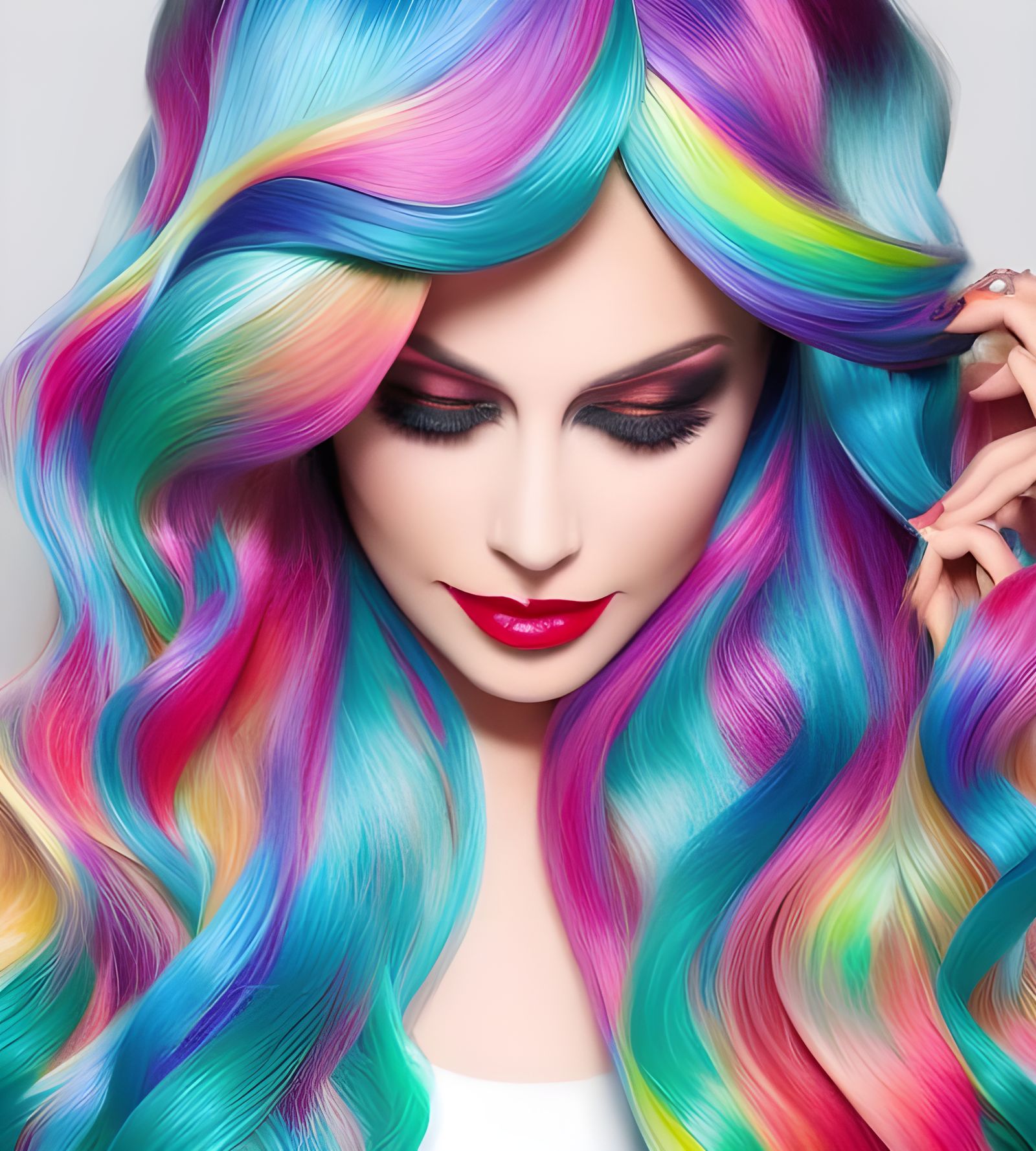 Gouache Femme Fatale in Candyland Wonderland