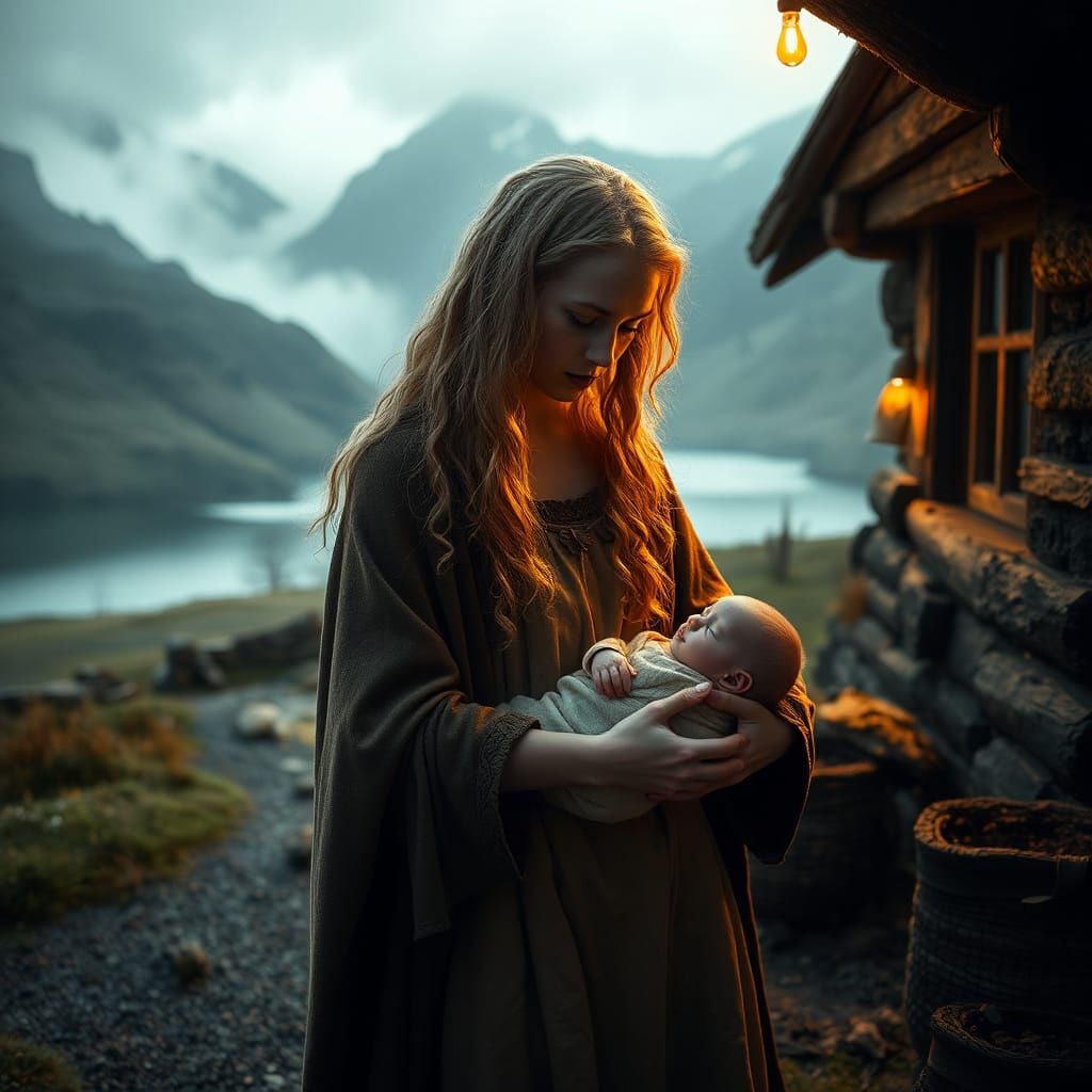 Scottish Highlands Midwife in Greg Rutkowski Style