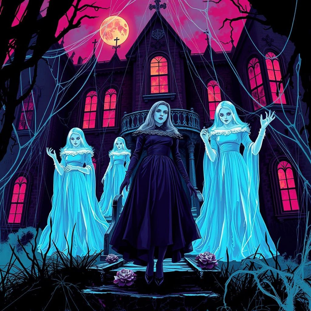 Spectral Women in Hyperreal Baublesque Style