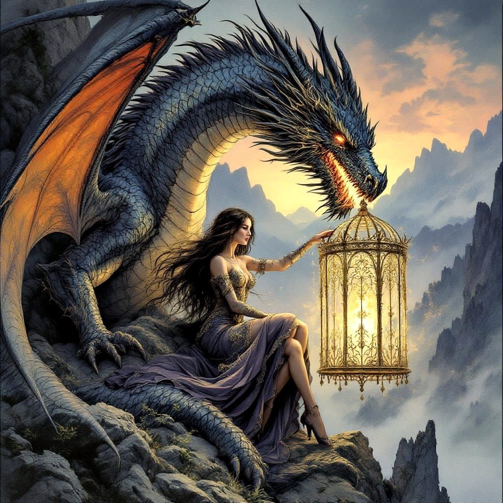 Dragon Guardian: Woman in a Cage