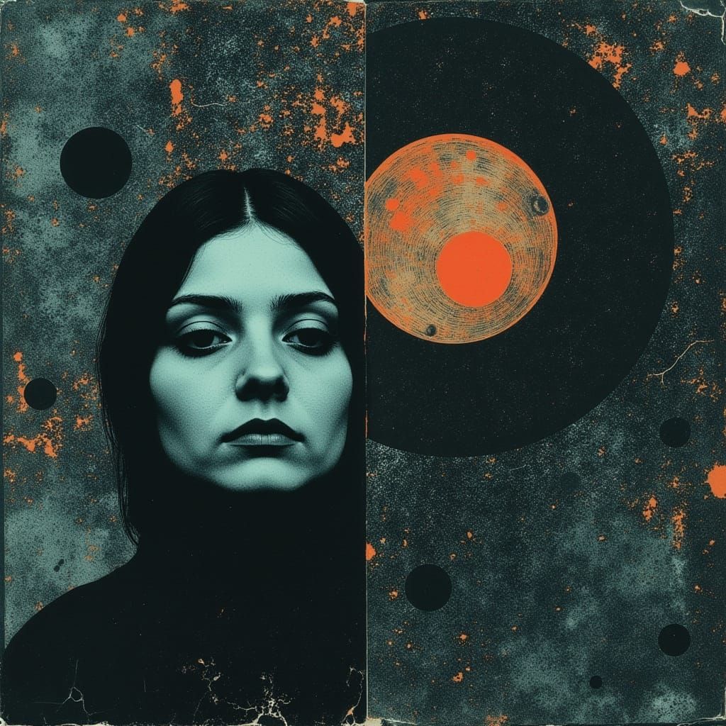 Organic Nanobot Portrait in Coldwave Style