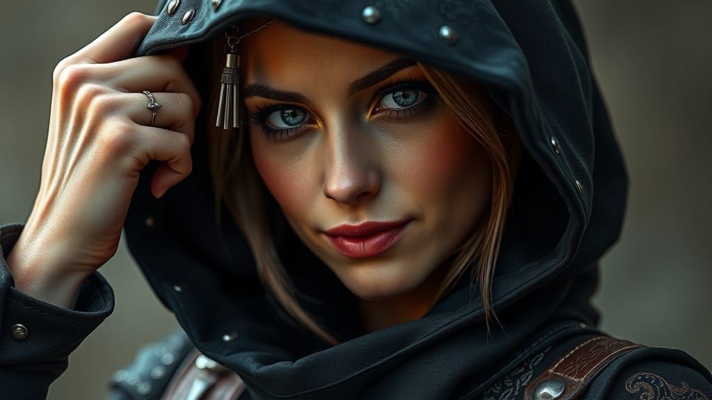 Confident Assassin Reveals Her Beauty