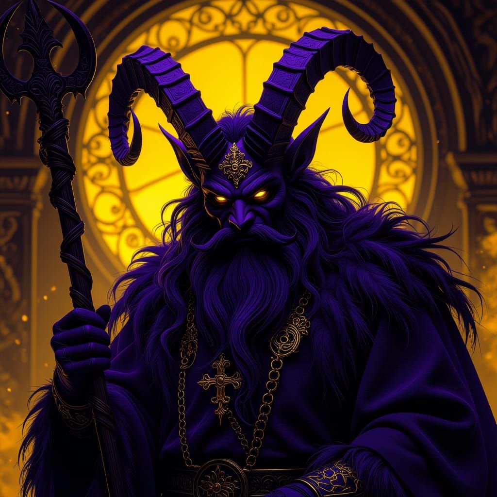 Dark Fantasy Krampus Concept Art Masterpiece