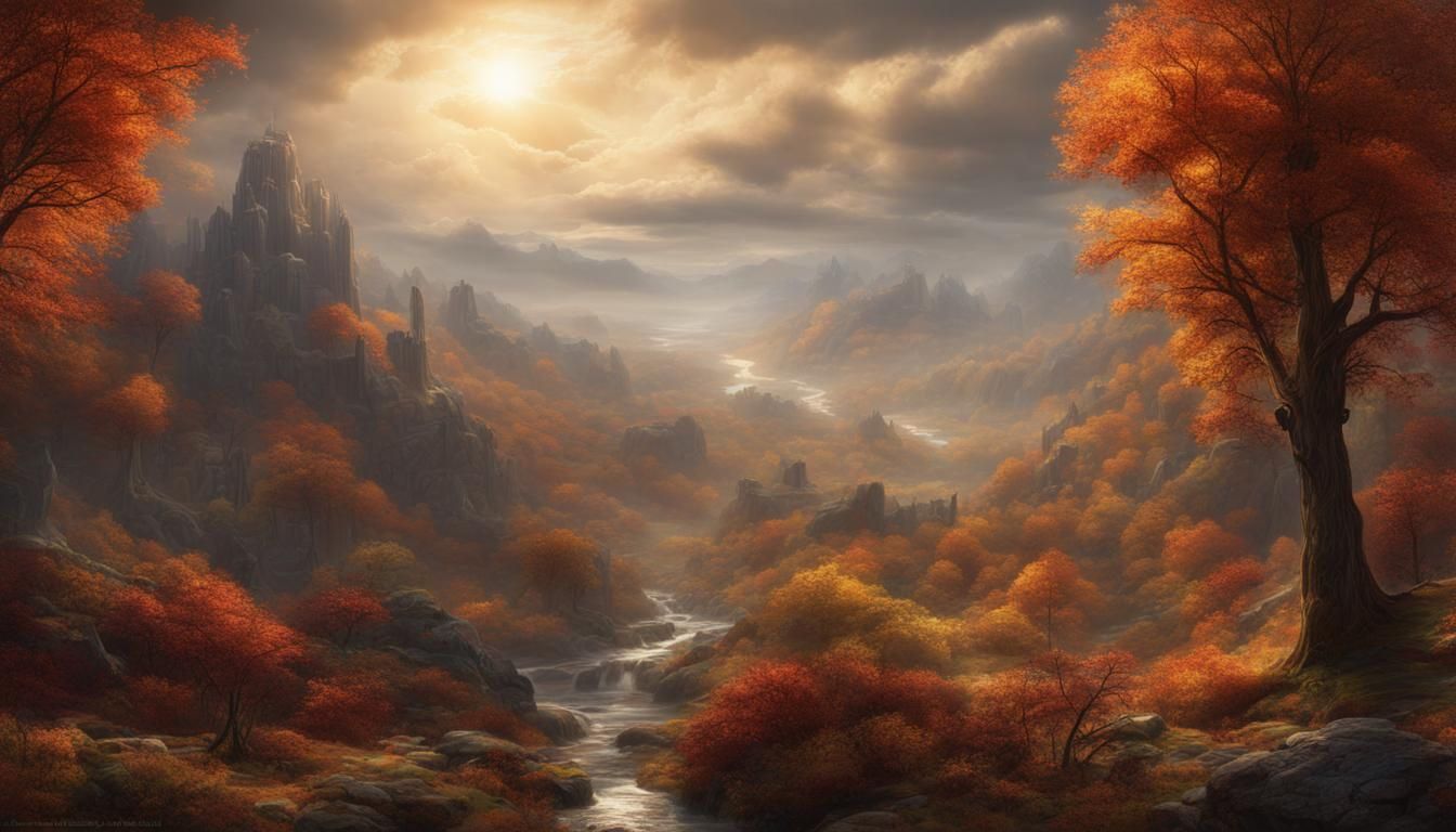 Glorious Autumn Landscape in Arcadia
