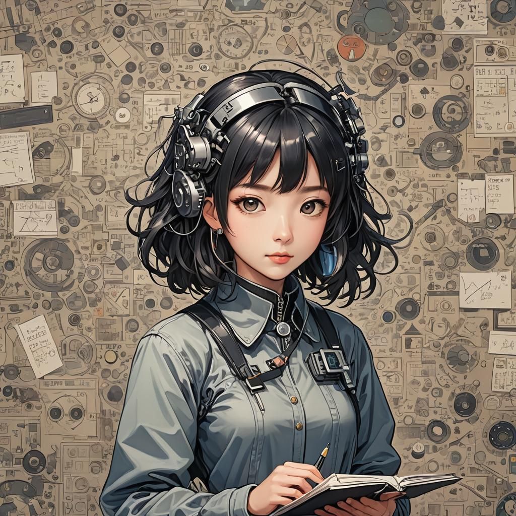 Math Girl and AI Artist: A Conceptual Location
