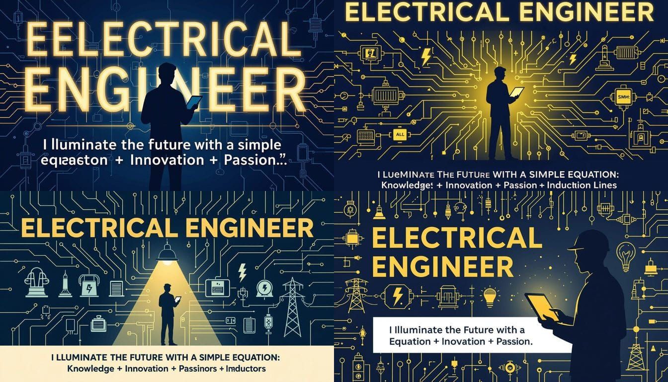 Electrical Engineer LinkedIn Banner with Circuit Patterns
