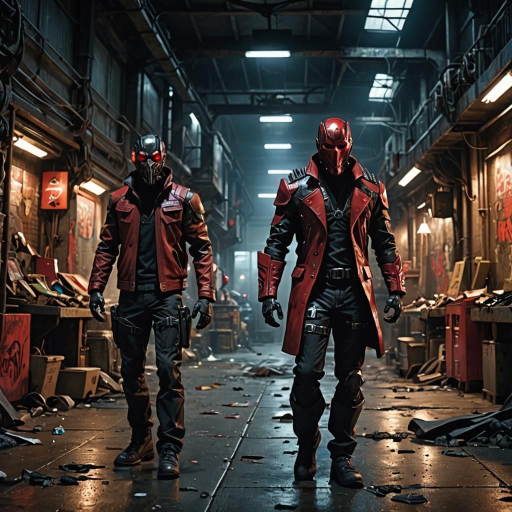 Gritty Urban Comic Book Characters in Tactical Gear