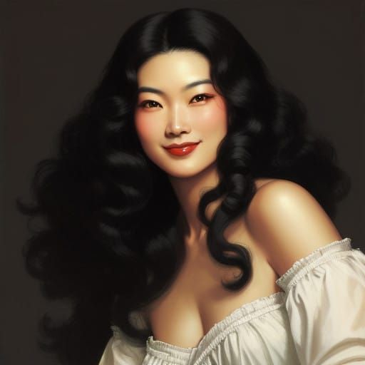 Ethereal Chinese Goddess Radiates Untamed Beauty and Celesti...