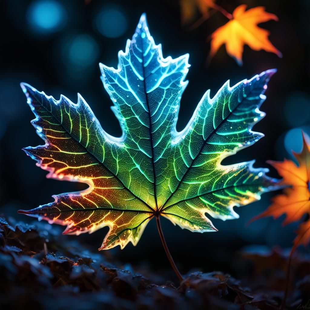 Bioluminescent Maple Leaf (DC)