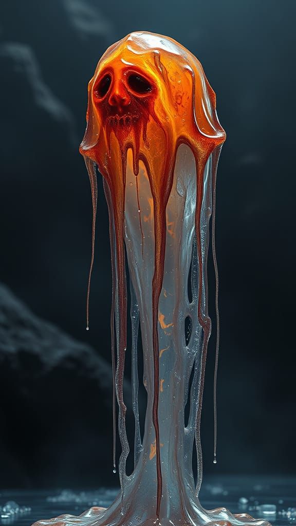 Molten Glass Ghost: Photorealistic Digital Matte Painting