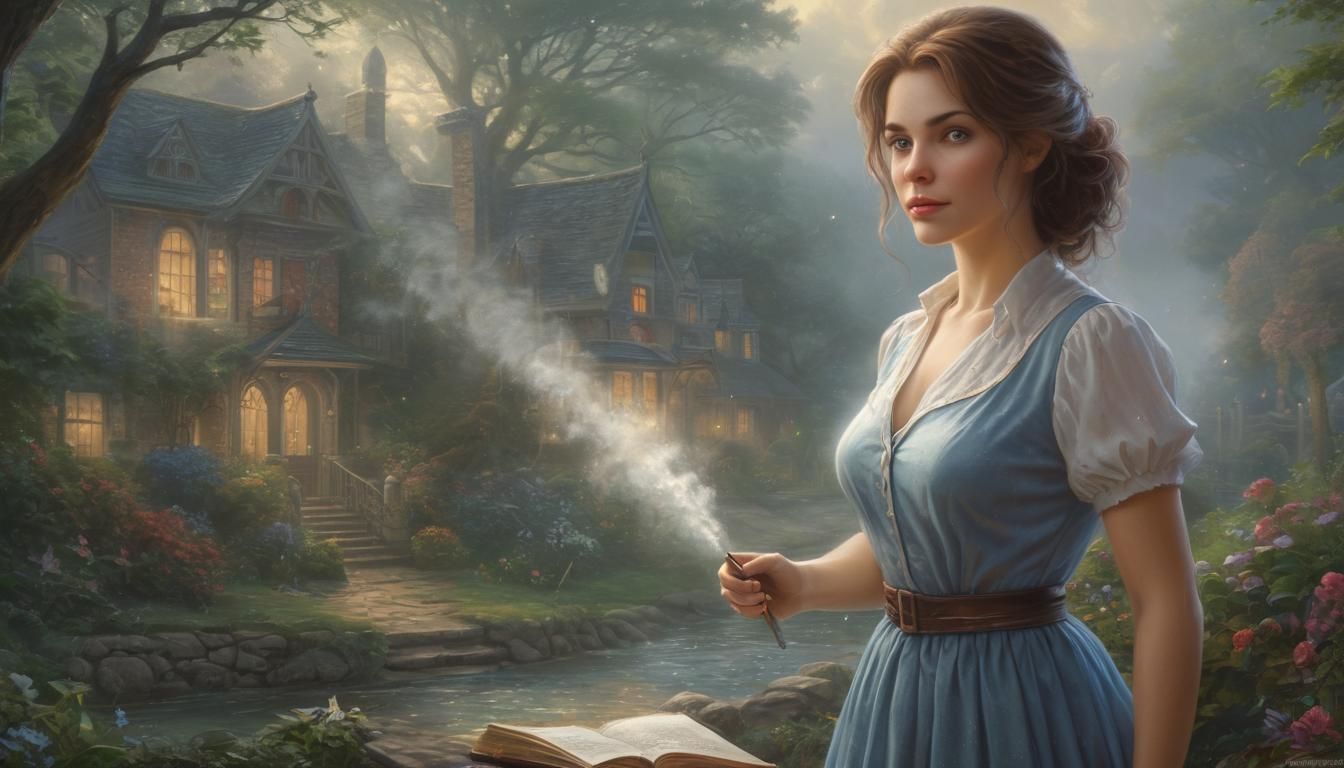 Ethereal Portrait of a Teacher in Fantasy Style