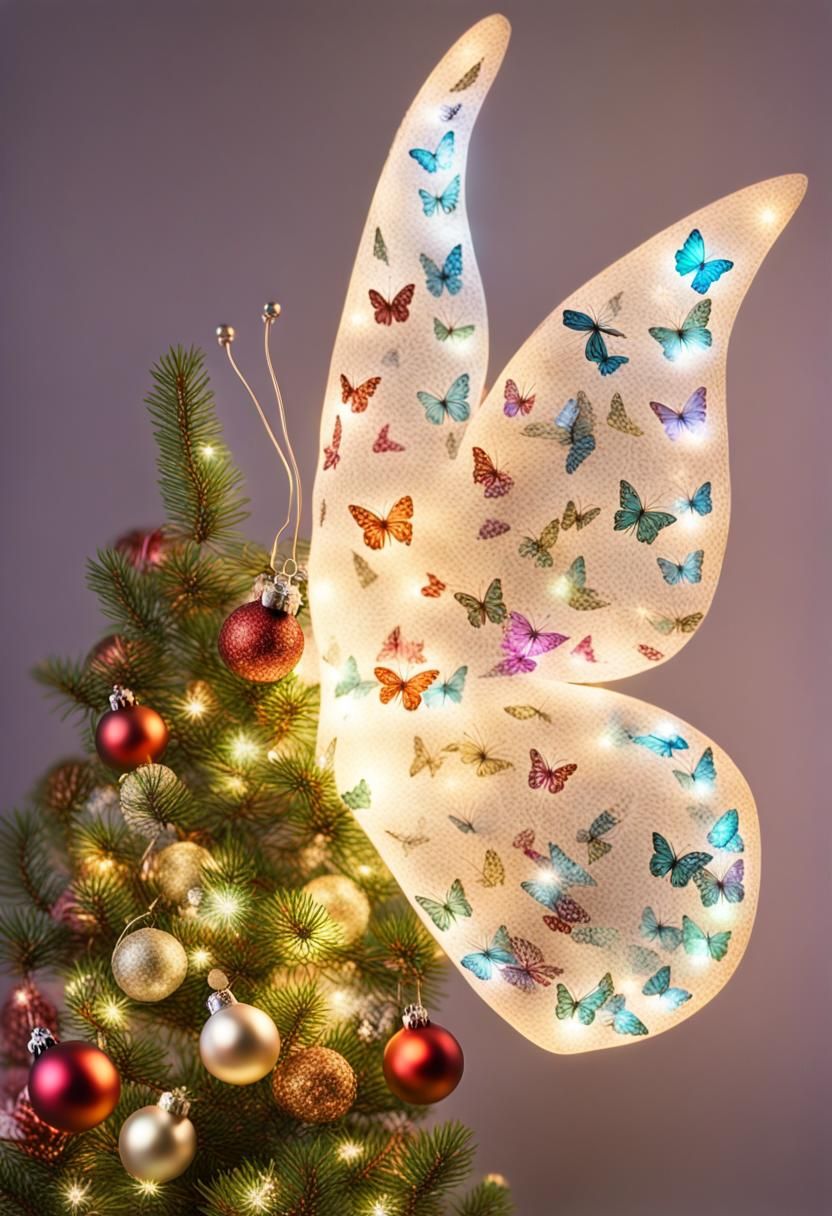 Butterfly Christmas tree #3