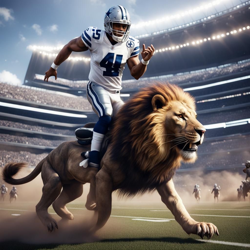 Cowboy Rides a Lion: Fantasy Concept Art