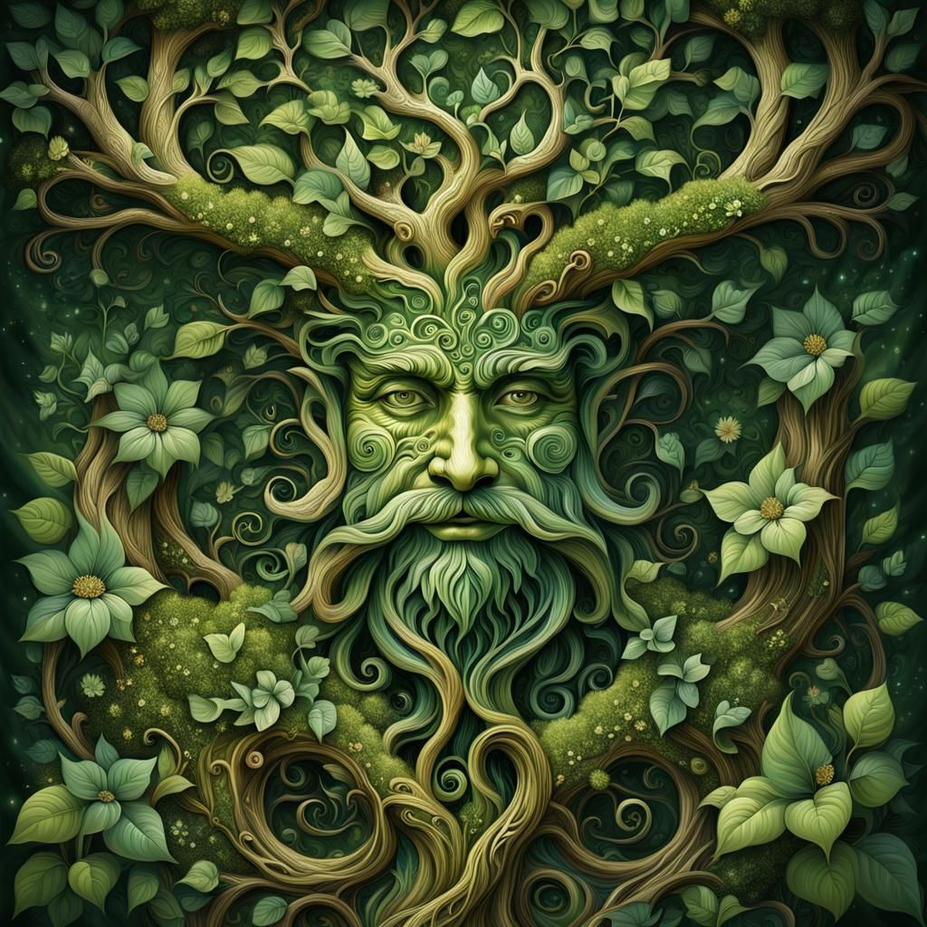 The Green Man in Enchanted Forest