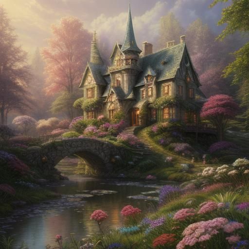 Enchanted Fairyland: Gigantic Tree in Soft Light