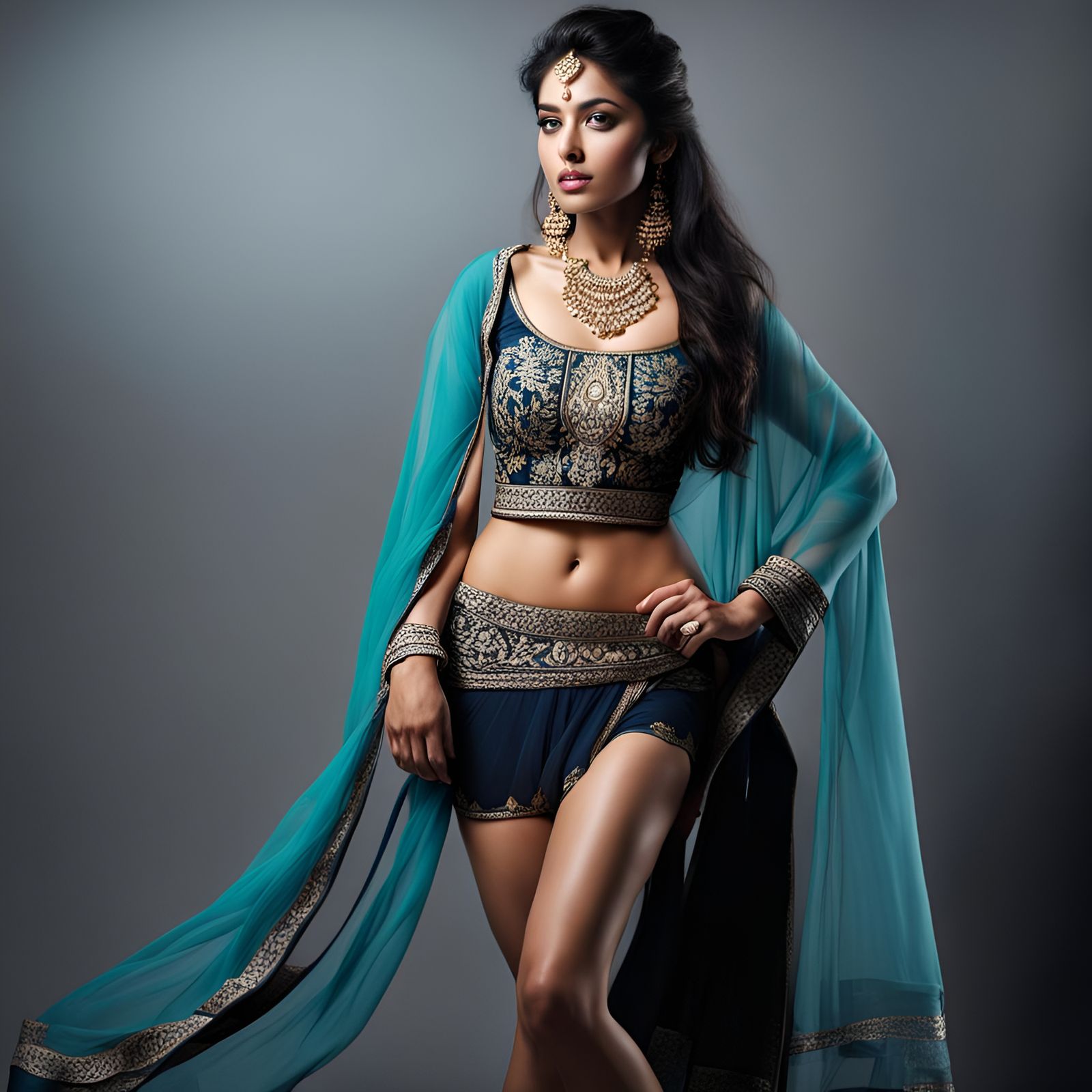 Beautiful AI-Generated Image of an Indian Woman