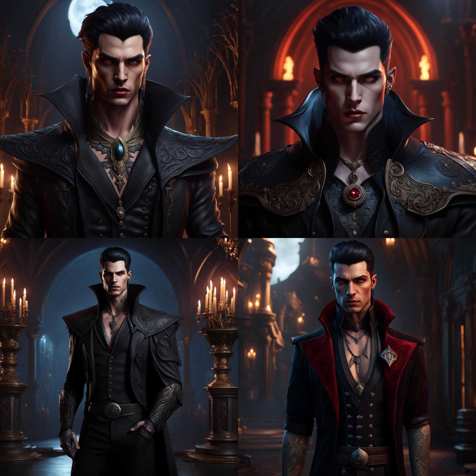 Edgelord Vampire in Atlanta: Fantasy Concept Art
