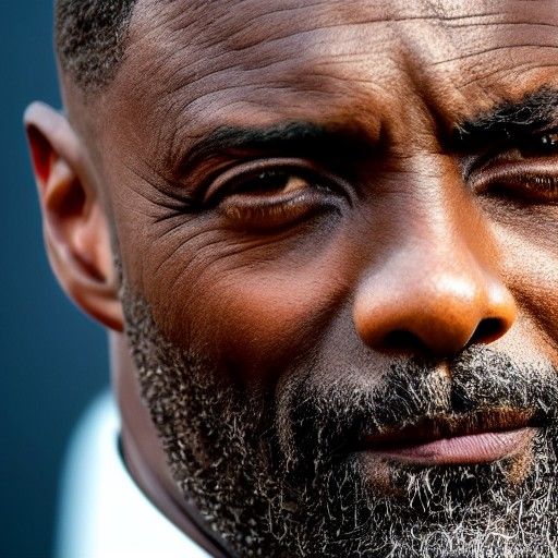 Dramatic Close-Up of Idris Elba in High Definition