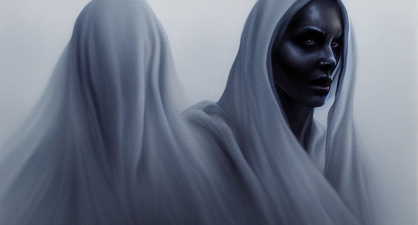 Ethereal Ghost in Surrealist Style