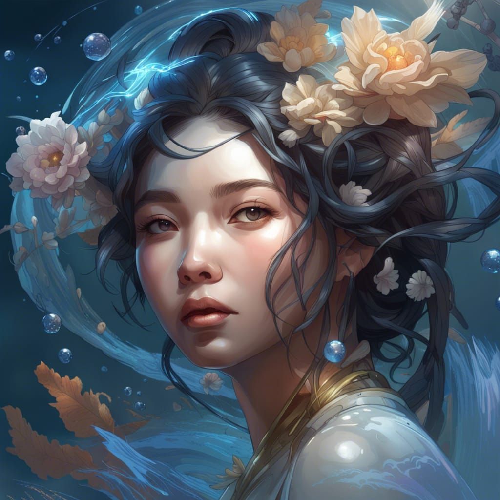 Nymphes élément eaux