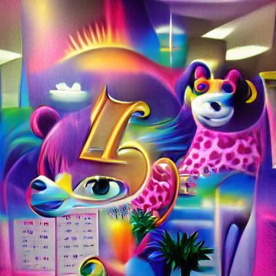 Lisa Frank Inspired Fantasy World