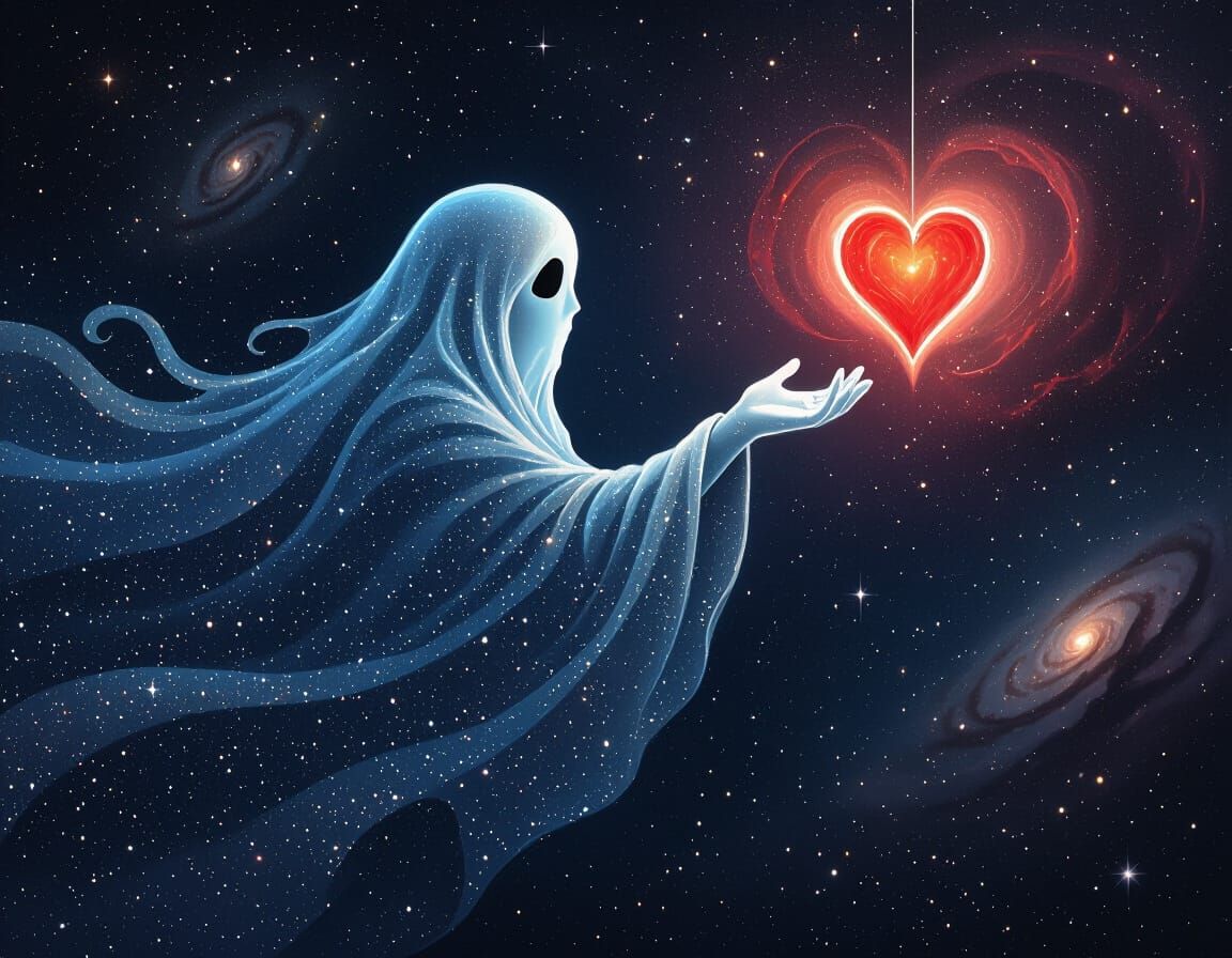 Ghostly Stardust Soul Harvester in Cosmic Void