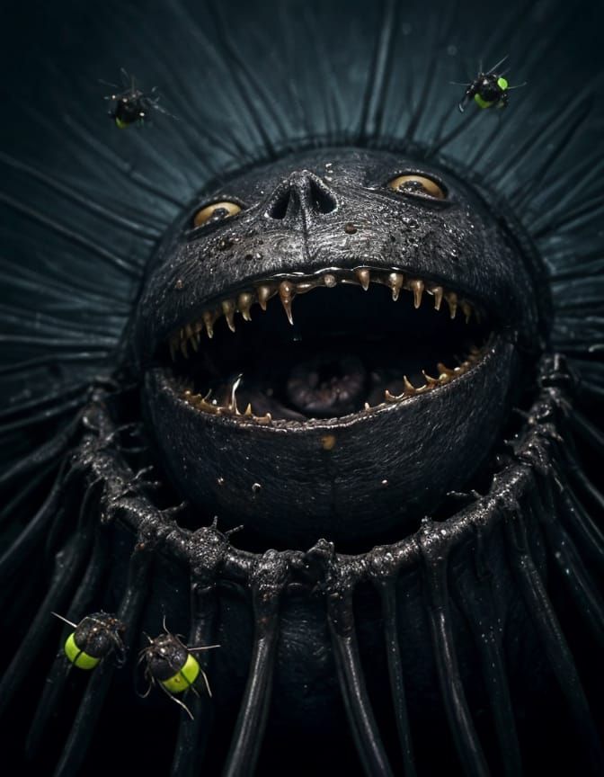 The Maw of Death: A Grotesque Scene