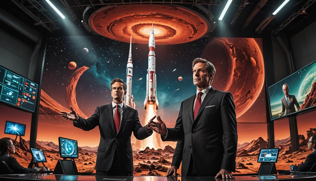 Martian Rocket Recovery: Comic Art in HDR