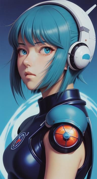 (Art of Range Murata Style) lastexle, Blue submarine, sci-fi modification, sci-fi art, sci-fi, futuristic, anime art, an...