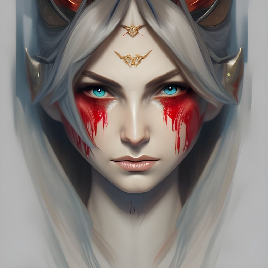 Blood Elf Portrait in Hyperdetailed Style