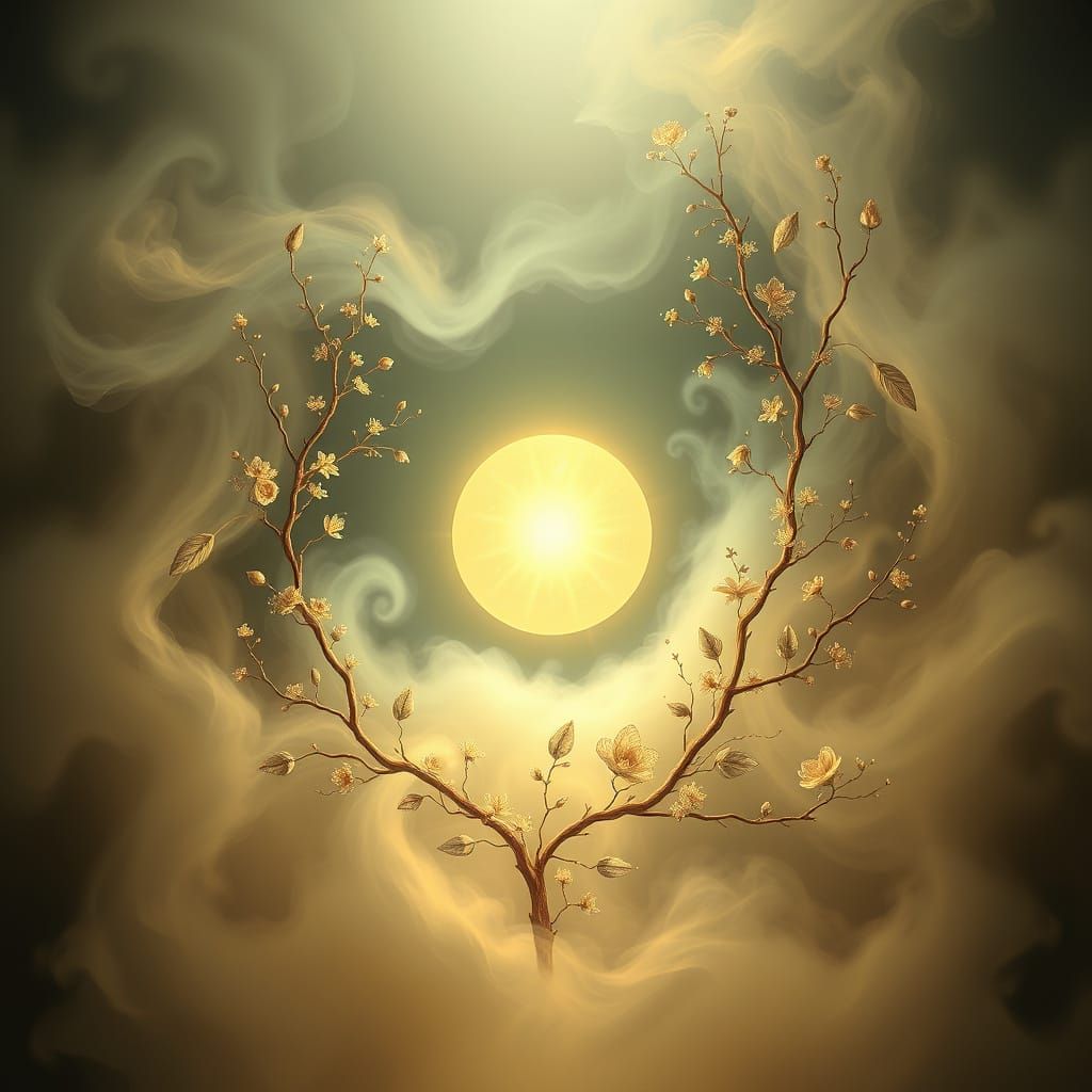 Unity Embodied in Luminous, Dreamlike Nature