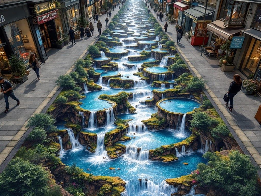 Optical Illusion: Fantasy Kingdom Street Art