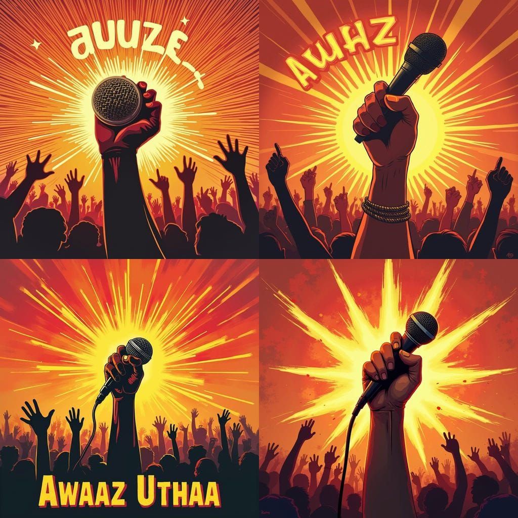 Empowerment Through Voice: Hand with Microphone